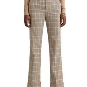 Perfect for Fall 🍁 Lauren Ralph Lauren Women's Plaid Pants - Black, Red, Cream